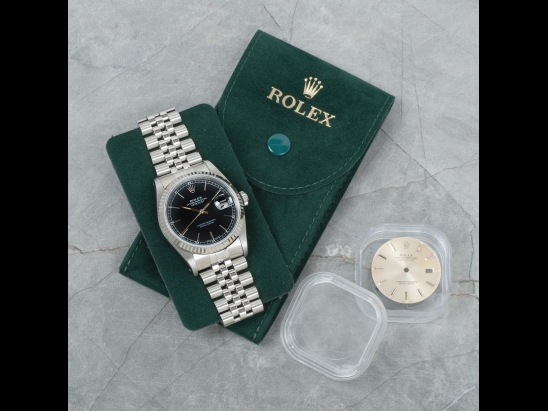 Rolex Datejust 36 Nero Jubilee Royal Black Onyx Dial - Double Dial 16234 